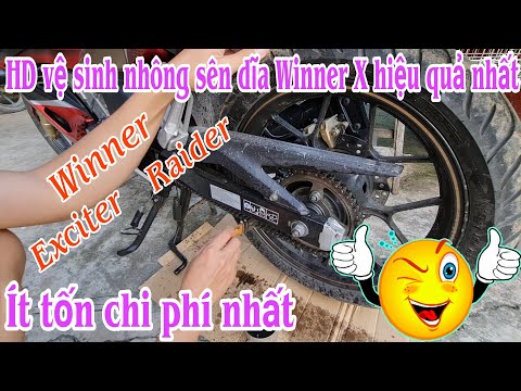 Video Hướng dẫn vệ sinh nhông sên dĩa Winner X hiệu quả nhất... - youtube