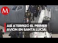 Con AMLO a bordo, aterriza primer avión en aeropuerto de Santa Lucía