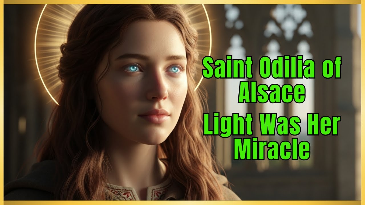 ✝️ The Story of Saint Odilia of Alsace Her Father Ordered Her Death FOR BEING BLIND AND A GIRL 🌹