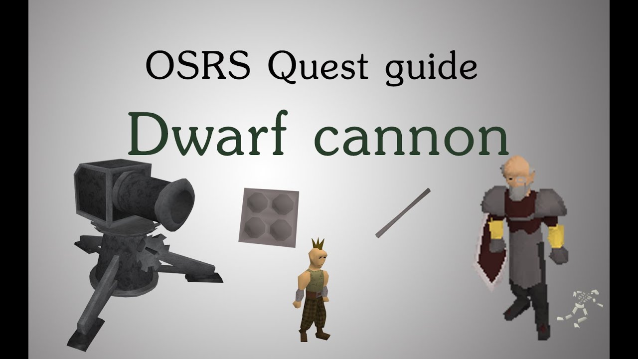 [OSRS] Dwarf cannon quest guide - YouTube