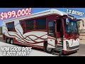 TOUR AND TEST DRIVE OF 2011 NEWELL COACH WITH UNIQUE FLOORPLAN