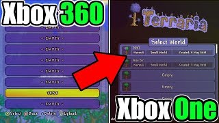 Terraria: How To Fix World Transferring Xbox 360 To Xbox One! NOT SHOWING UP OR FREEZING! FIX