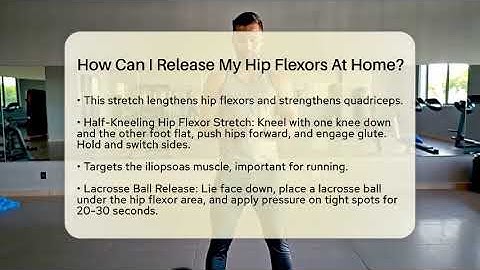 How Can I Release My Hip Flexors At Home? - Running Beyond Limits