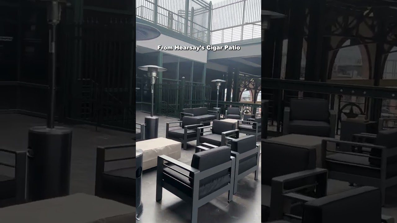 The view from our cigar patio is top notch 🔥 it's heated too.