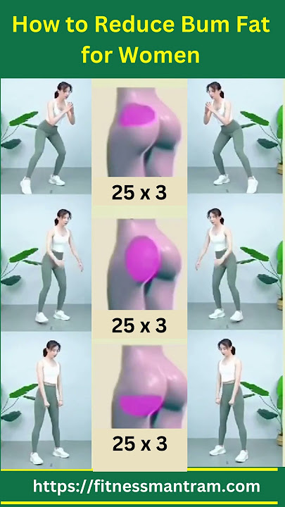 How to Reduce Bum Fat for Women🔥Home Exercise for Butt Fat #shorts #fatloss #fitnessmantram