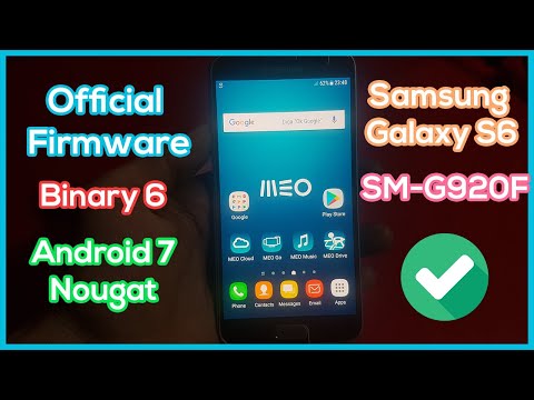 How to Flash Stock Firmware on Samsung Galaxy S6 SM-G920F Binary 6 Android 7 Nougat