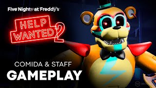 Gameplay FNAF HELP WANTED 2 🎁 Parte 3 - Comida & Staff: Jack-O-Moon, Freddy y La Máscara [Español]