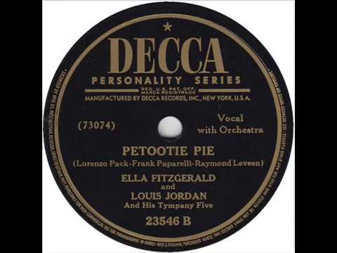 Watch Ella Fitzgerald And Louis Jordan And His Tympany Five - Petootie Pie on YouTube Watch Ella Fitzgerald And Louis Jordan And His Tympany Five - Petootie Pie on YouTube