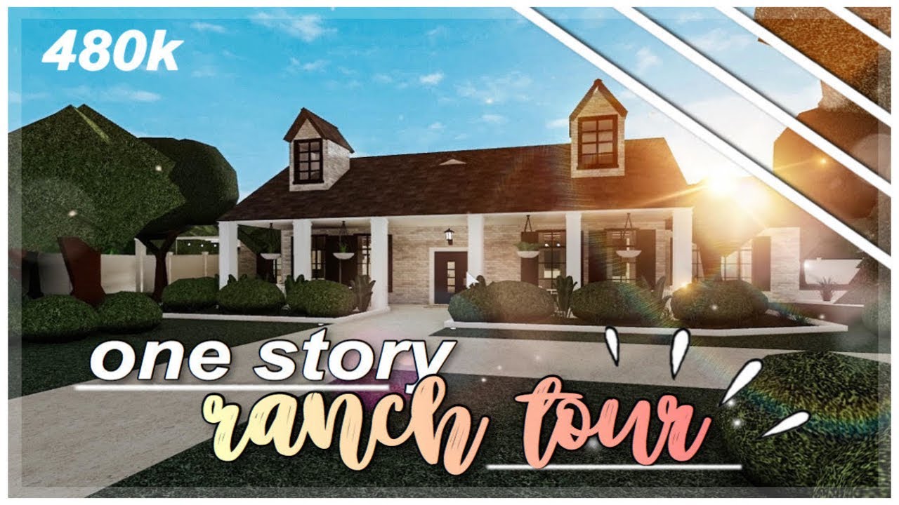 One Story Ranch Tour Welcome To Bloxburg Disciqles Youtube - roblox bloxburg houses ideas ranch