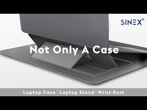 SINEX™-World's FlRST 3in1 MultiFunctional Laptop Stand Case!