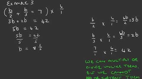 Maths: Grade 8 & 9:Equations with Fractions:  Lesson 4