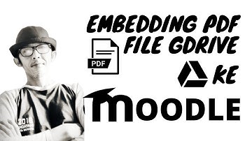 Embedding PDF dari Google Drive ke Moodle