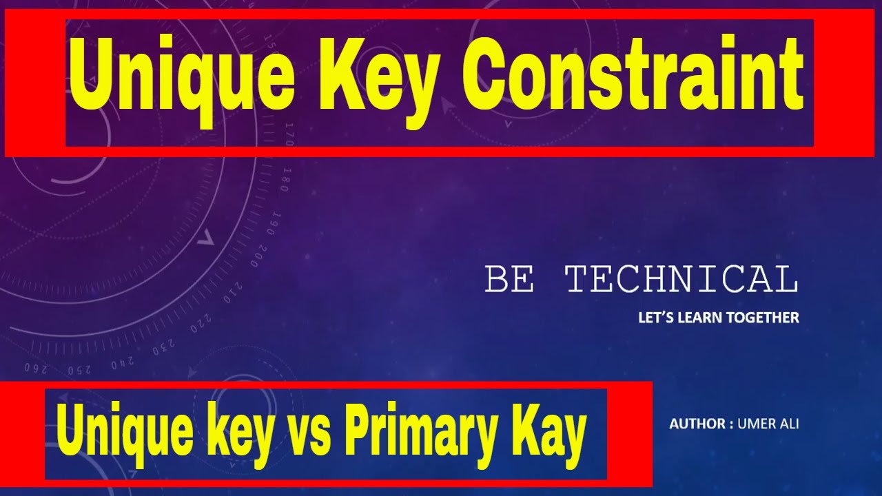 [Urdu/Hindi] Part # 9 || Unique key Constraint in SQL Server - YouTube