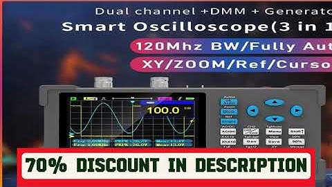 A must-have product! 3in1 Digital Oscilloscope Multimeter Signal Generator Dual Channel 120Mhz Ban