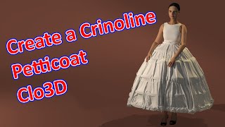 Create a Crinoline Petticoat in Clo3D