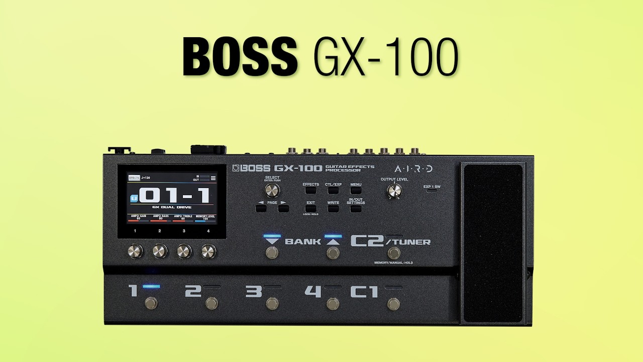 BOSS GX-100🎸AIRD技術によるリアル・サウンド！ マルチプロセッサー10