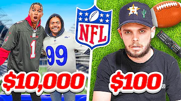 2HYPE $10,000 vs. $100 NFL Experience