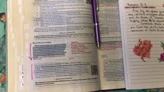 Morning scripture writing.