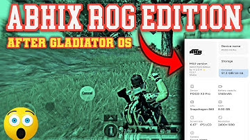 Gladiator Os vs AbhiX Rog Edition| for Poco X3 Pro