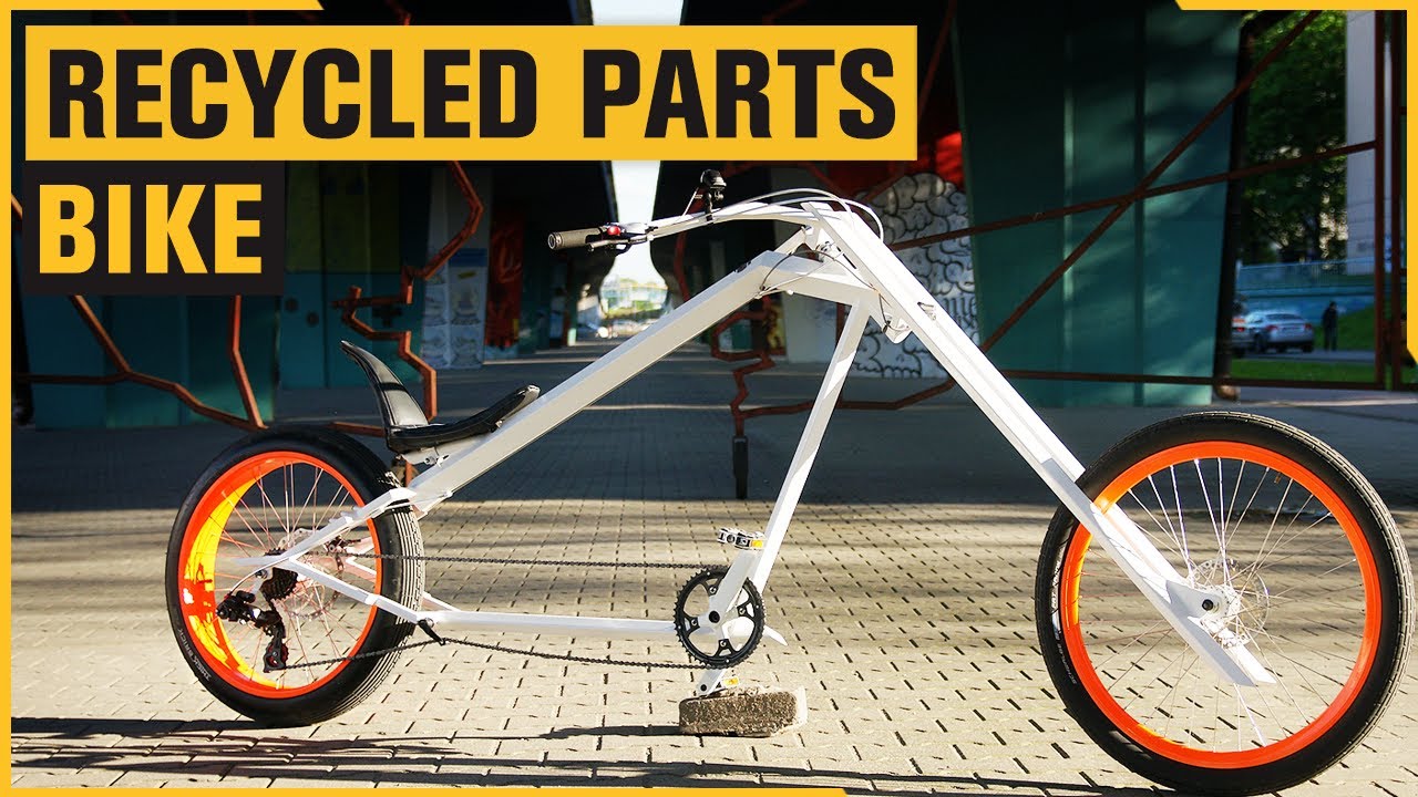 Chopper BIKE with RECYCLED Parts YouTube