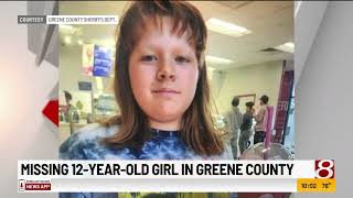 Missing 12 year old girl in Greene County