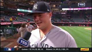 Luke Voit discusses the Yankees' 7-5 win