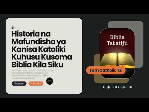 Historia Na Mafundisho Ya Kanisa Katoliki Kuhusu Kusoma Biblia Kila Siku Biblia Na Kanisa