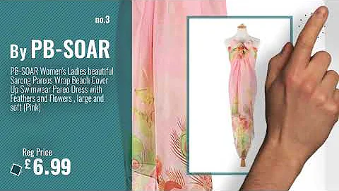 Top 10 Women Swimming Cover-Ups & Sarongs [2018]: Scuba Ladies Mix & Match Plain Swimming Beach