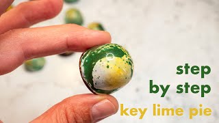 How to make chocolate bon bons - step by step - dairy free key lime pie