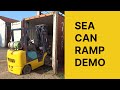 Sea Can Ramp Easy Loading Demonstration - from Royal Machine Solutions