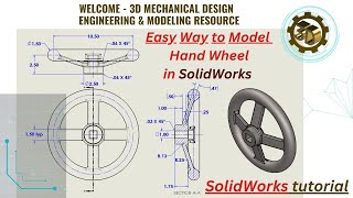 ⚡ From Sketch to Model | SolidWorks Hand Wheel