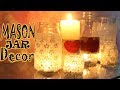 Romantic room decor with mason jar luminaries  how to make mason jar crafts with cheap laces