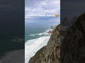 Mountain with waves.