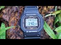Casio G-Shock GW-5000-1JF series watch unboxing & review - DLC coat Screwdown back
