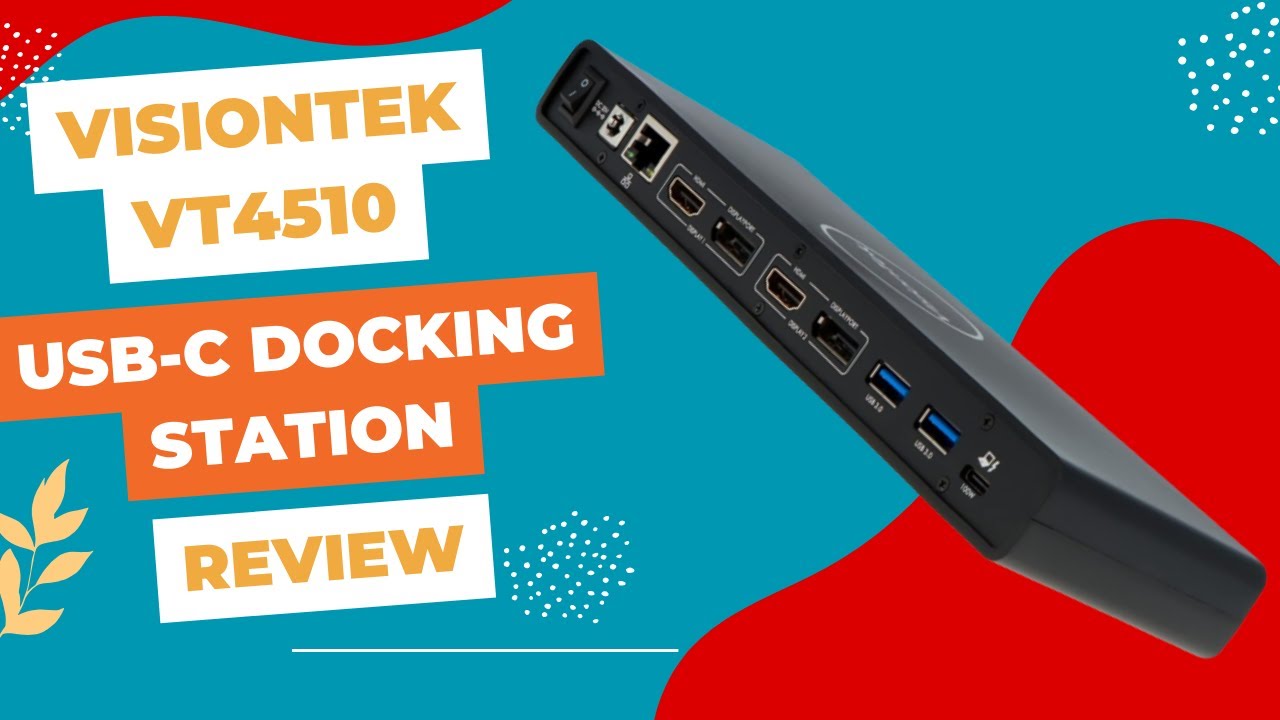 VisionTek VT4510 Dual Display 4K USB 3.0, USB-C Docking Station