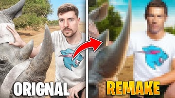 I Remade MrBeast’s THUMBNAILS in Photoshop!