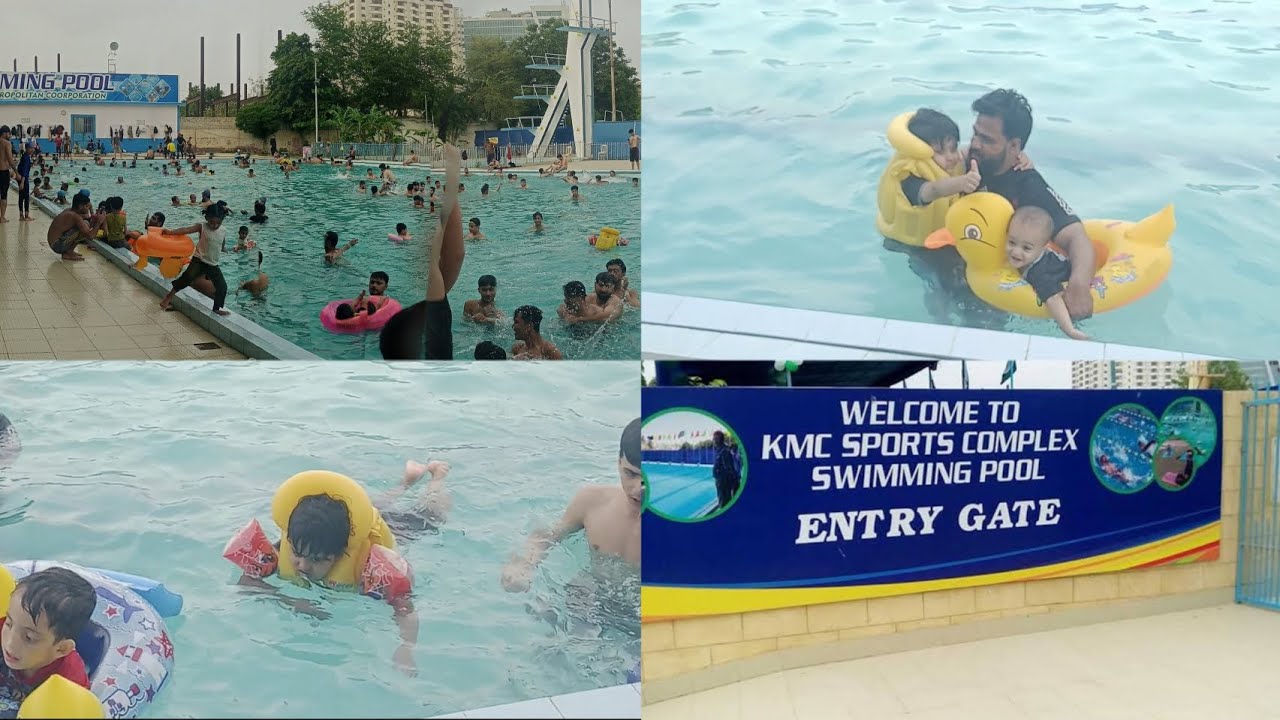 🏊best swimming pool kmc sport complex karachi swimming pool🥽 Shafaq FAMILY vlog YouTube