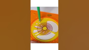 Reversed gear ⚙️ spirograph design ⏪🌈#spirograph #art #asmrsounds #youtubeshorts