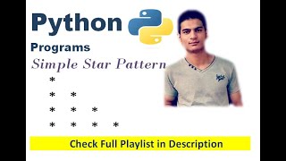Right Angle Triangle Star Pattern | Python Programs | Edutainment