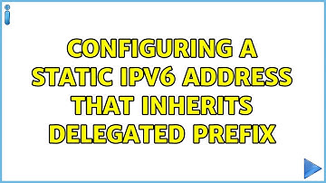 Configuring a static IPv6 address that inherits delegated prefix (3 Solutions!!)