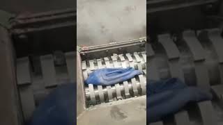 Shredder Machine Recycling Big Blue Bottles See Effect #Youtubeshorts #Machine