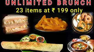 Unlimited Brunch | 23 Lavish Items at Rs 199 only | Sai Veg World Goregaon