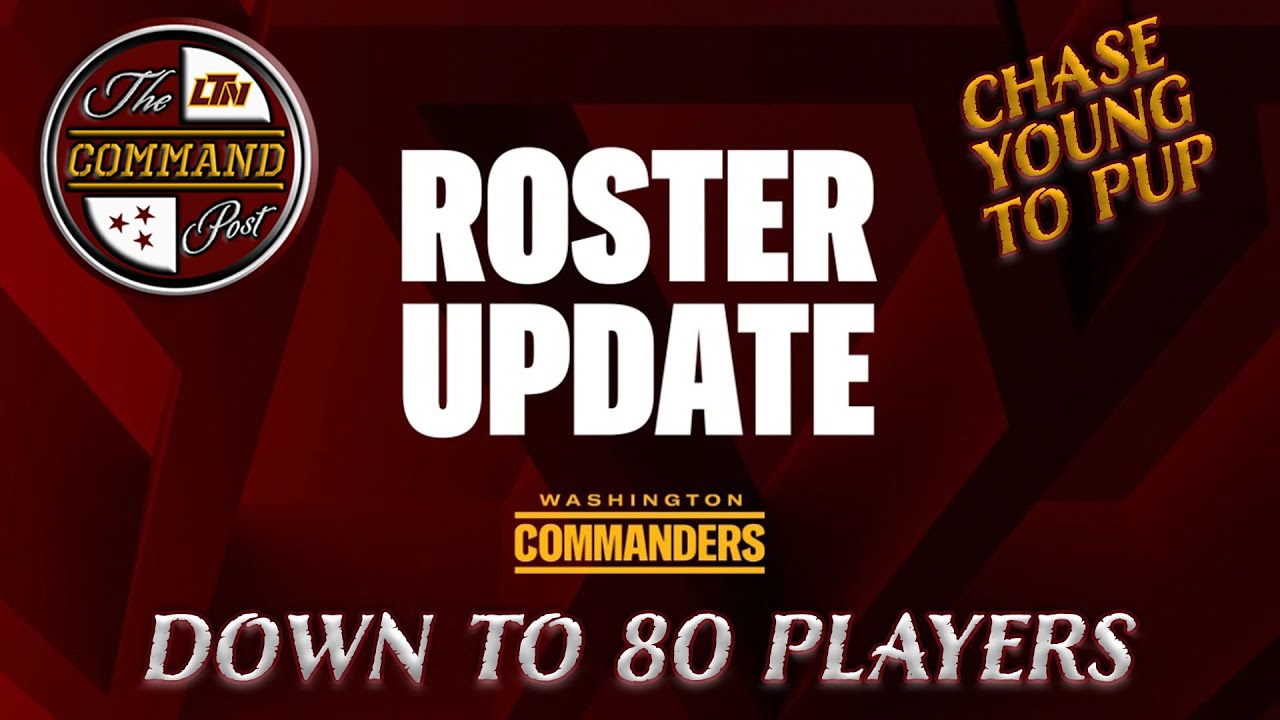 The COMMAND Post | Roster Trimmed to 80 + Chase Young to PUP List ...