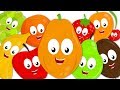 Ten Little Fruits Jumping On The Bed | Crayons Nursery Rhymes | Fruits Song For Children