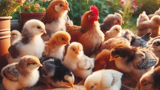 World Cute Chickens, Colorful Chickens, Rainbows Chickens, Cute Ducks, Cat, Rabbits,Cute Animals