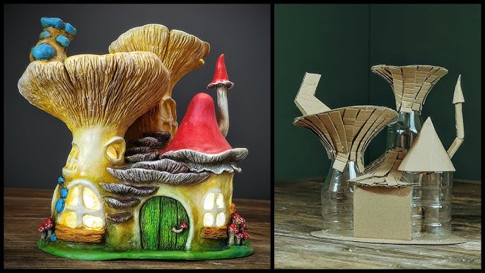 ❣DIY Mushroom House Using a Jar❣ 