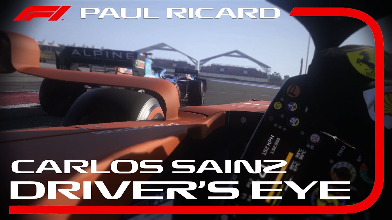 F1 2021 DRIVER’S EYE VIEW - Carlos Sainz Helmet Cam at Paul Ricard ...