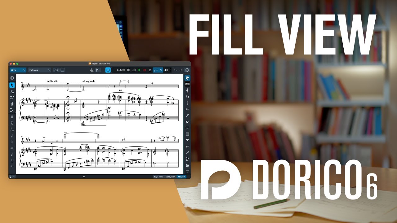 Fill View | Новые функции в Dorico 6