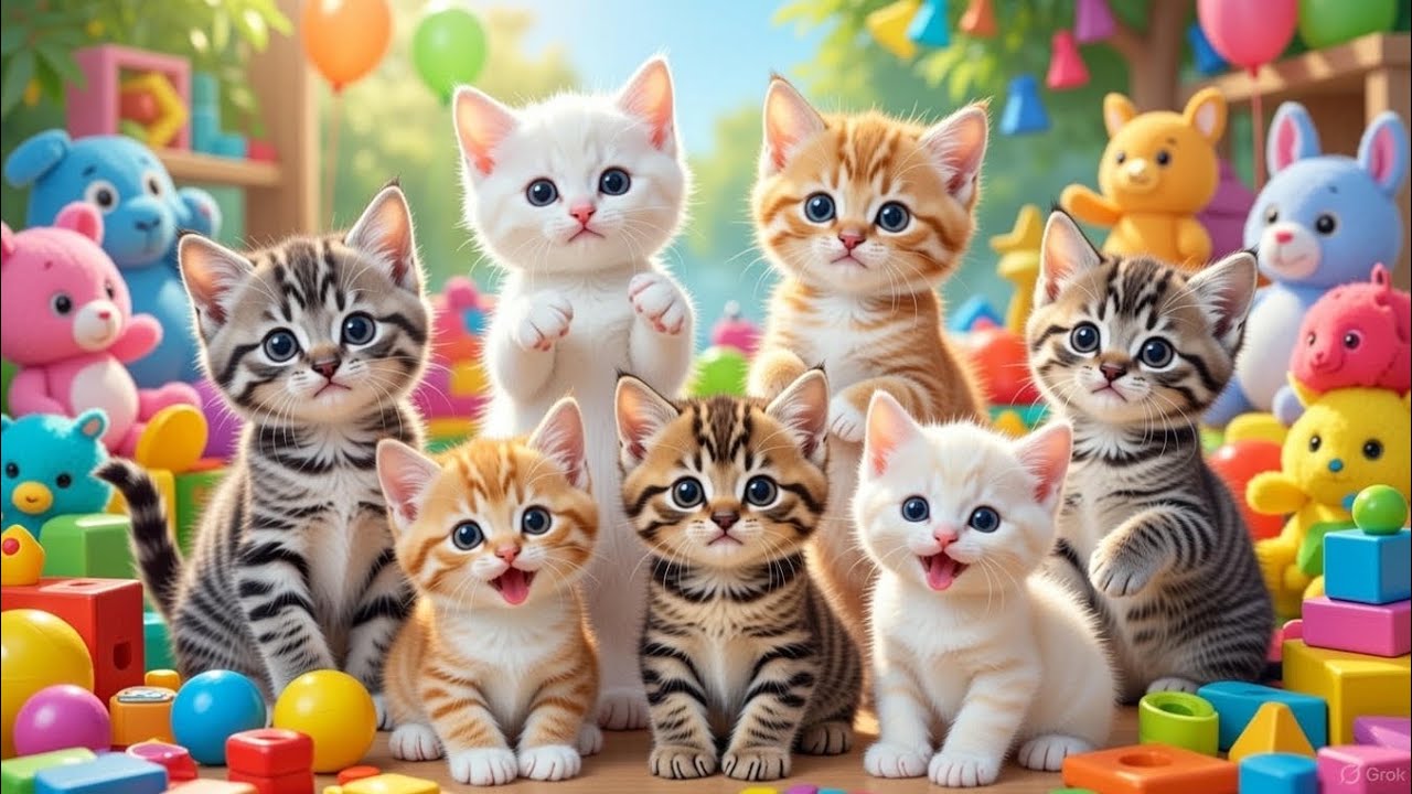 ANAK KUCING MEONG - MEONG | Lagu Anak Populer dan Terbaik Sepanjang Masa | Kucing Lucu dan Imut