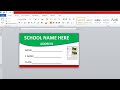 How to make ID Card Design in Microsoft word|
